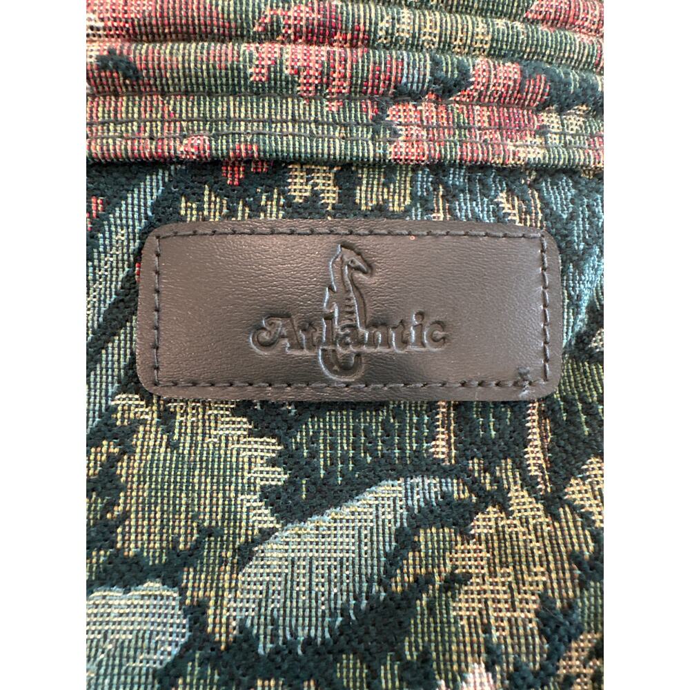 VTG Atlantic Embroidered Tapestry Weekender Carry On Shoulder Travel Bag Tote - Picture 4 of 16
